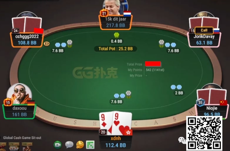 【EPCP扑克】牌局分析：3B 4人底池，高难度flop不会玩，孙老师自爆了