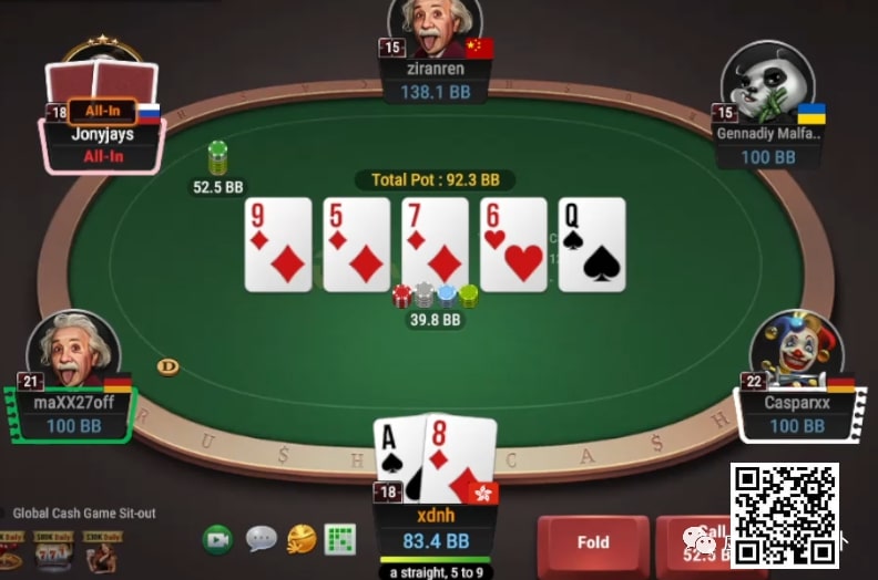 【EPCP扑克】牌局分析：天花牌面，顺子支付吗？