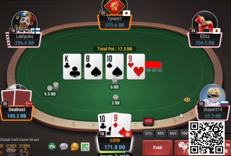 【EPCP扑克】牌局分析：没法摊牌时不bluff，可以摊牌时乱bluff