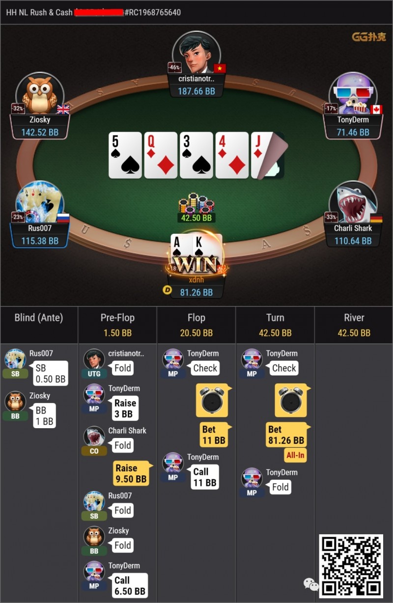 【EPCP扑克】牌局分析：两手转牌买A花的比较