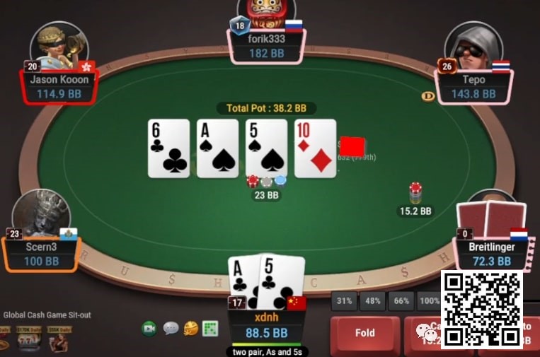 【EPCP扑克】牌局分析：两对面对不寻常的lead