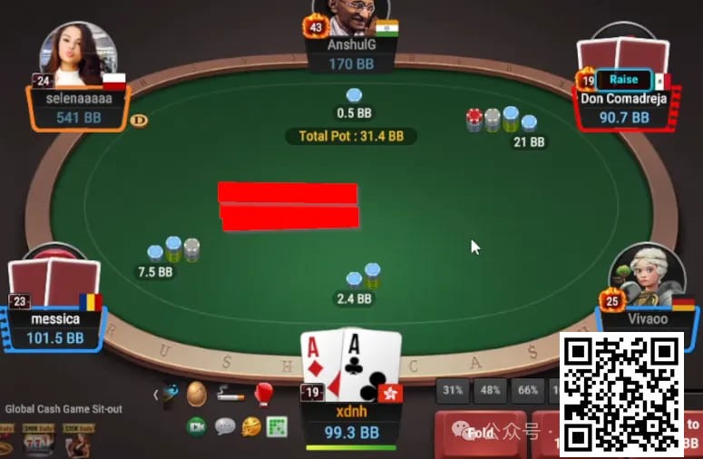 【EPCP扑克】牌局分析：AA面对冷4bet