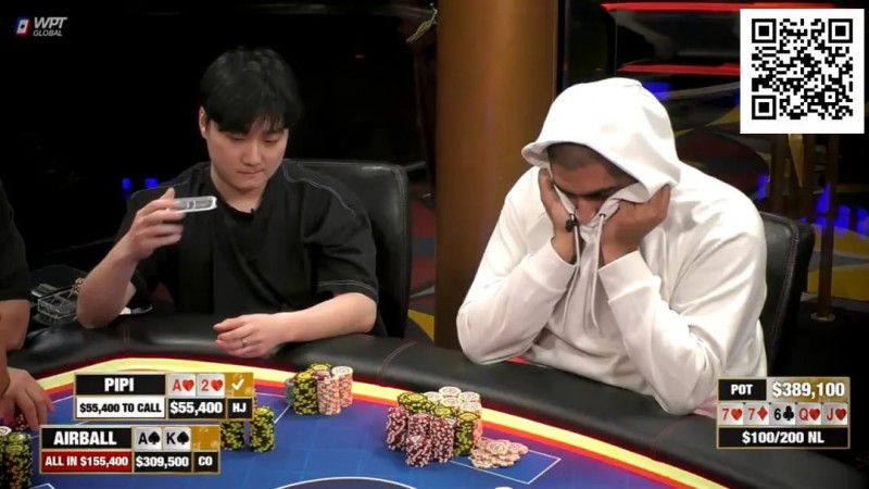 【EPCP扑克】赔率7:1，竟在6位数底池被空气牌逼得弃掉坚果同花！