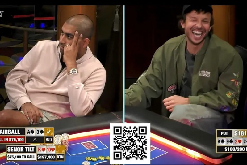 【EPCP扑克】是四条还是诈唬？Airball河牌全下后亮出A，这手牌让对手陷入长考