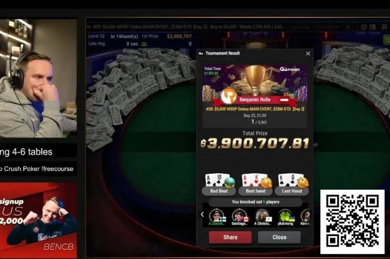 【EPCP扑克】线上WSOP主赛冠军的忠告：善用剥削策略，不要过度迷信GTO！