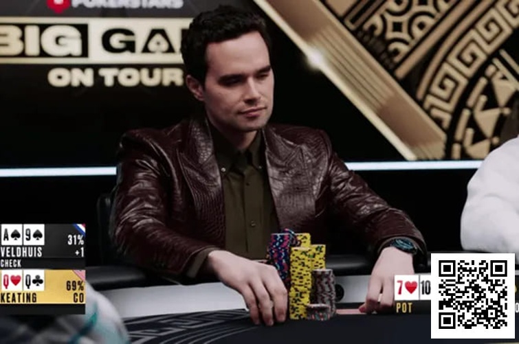 【EPCP扑克】话题 | 河牌扼杀巨池！Alan Keating与Lex Veldhuis的50万美金对决功亏一篑