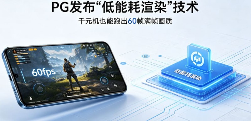 【EPCP扑克】PG发布“低能耗渲染”技术，确保千元机也能跑出60帧满帧画质。