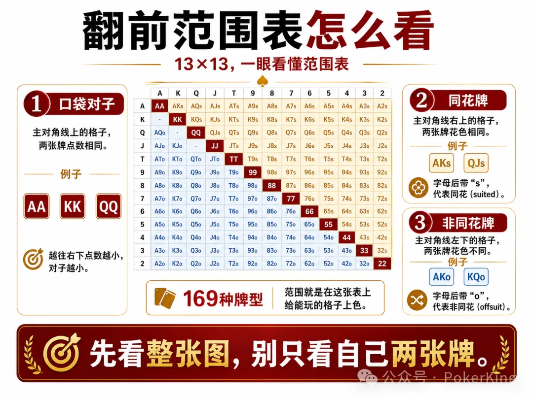【EPCP扑克】别只盯着自己两张牌:新手德州扑克中最容易被忽略的“范围思维”