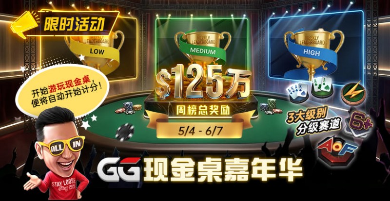 【EPCP扑克】GG现金桌嘉年华2026｜排行榜规则+积分机制+每日/每周奖励详解