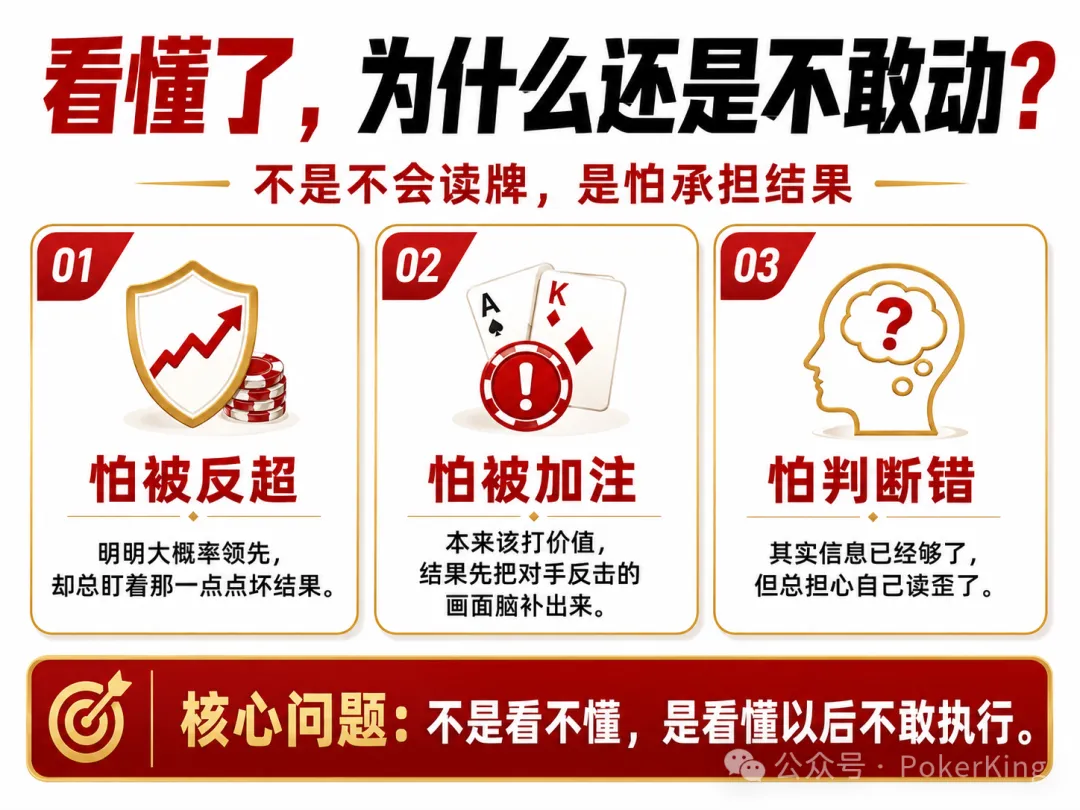 【EPCP扑克】看穿范围却不敢动?你不是没读懂牌,只是被恐惧按住了手