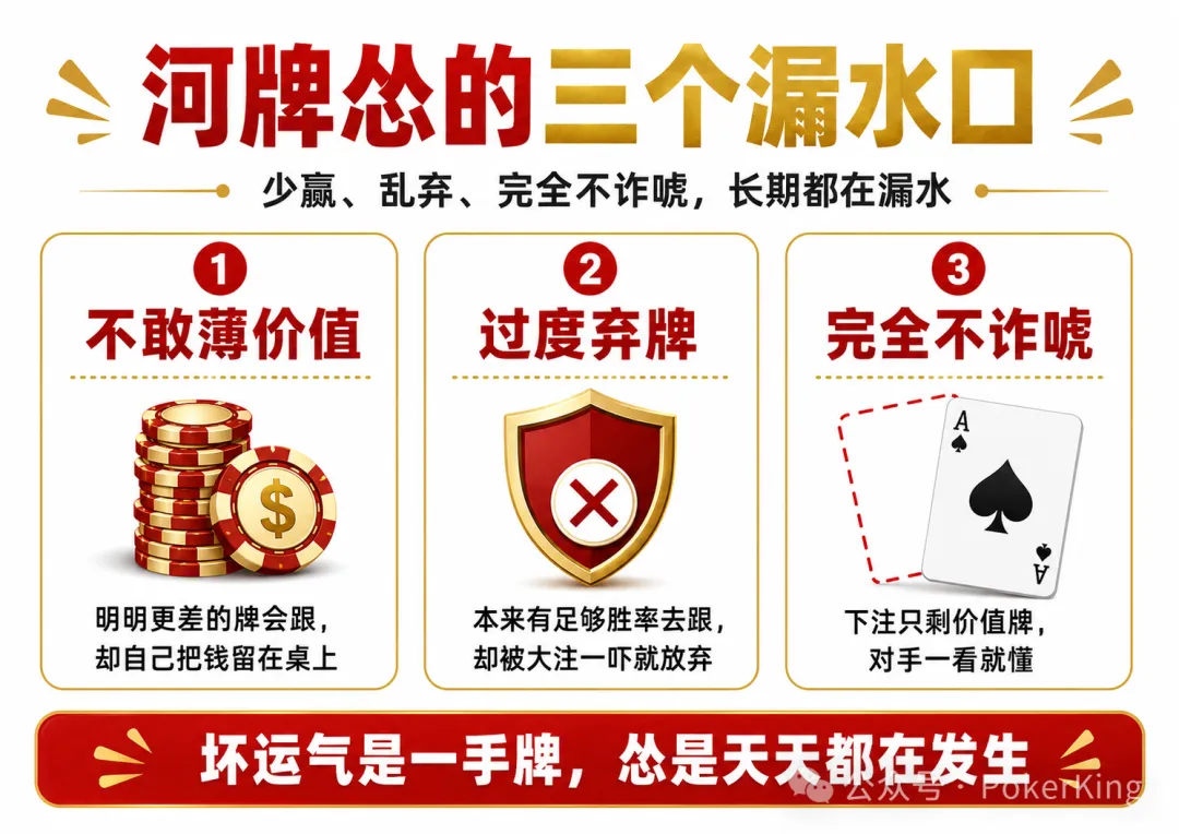 【EPCP扑克】河牌“怂了”:你明明看见了价值,却没敢下注