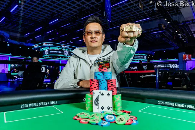 【EPCP扑克】陈东再夺WSOP金手链!$10,000限注德州冠军赛单挑力压Glaser,身价暴涨成“范特西宠儿”
