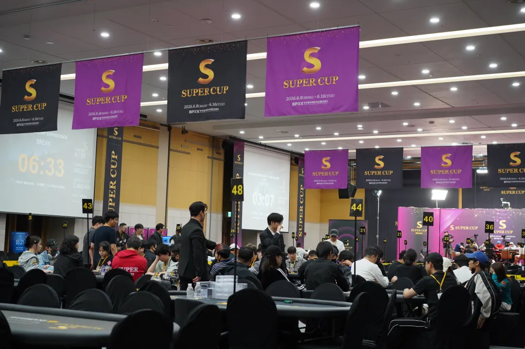 【EPCP扑克】Super CUP釜山站|主赛共599人次参赛75人晋级;中日韩马四地扑克精英与跨界名人齐聚慈善邀请赛