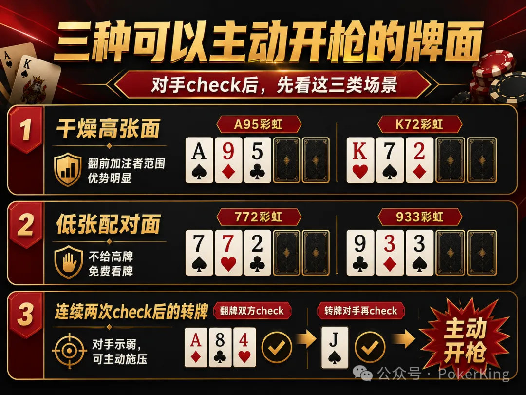 【EPCP扑克】别再被“免费牌”坑了:翻牌没中,为什么高手反而更敢开枪?