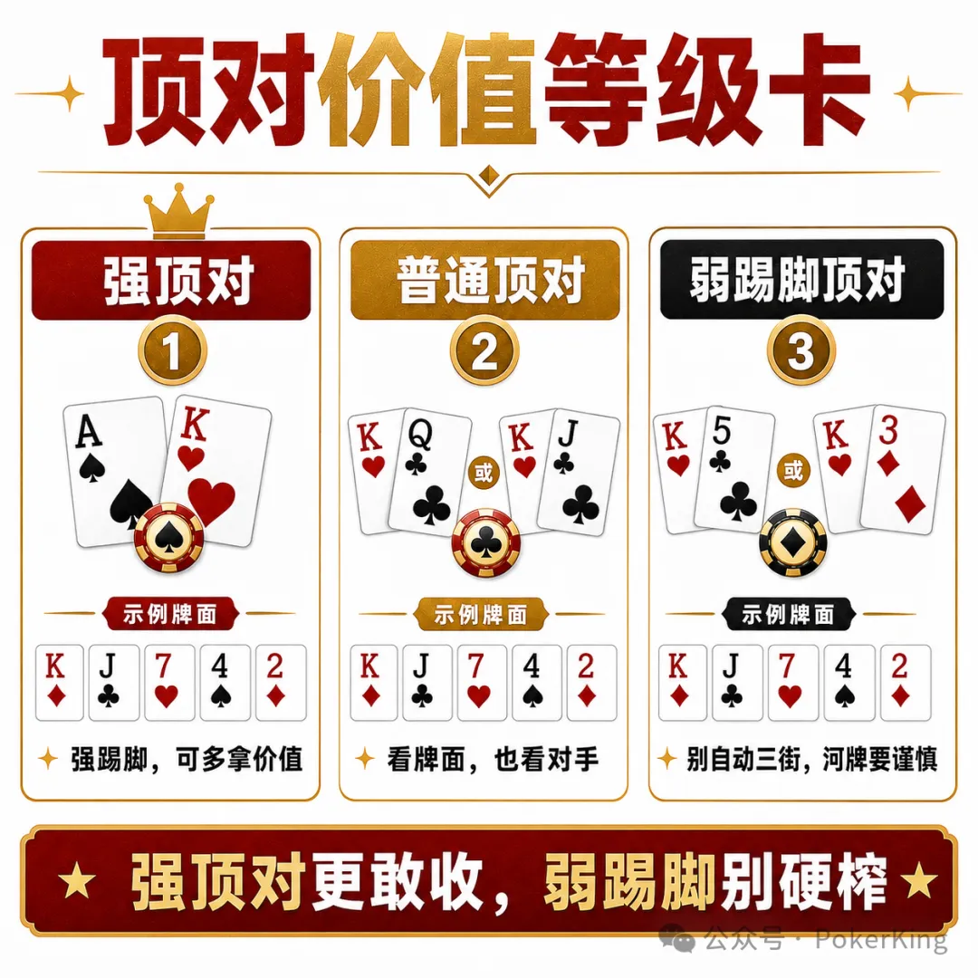 【EPCP扑克】中了顶对,到底该下几条街?别一把就软了