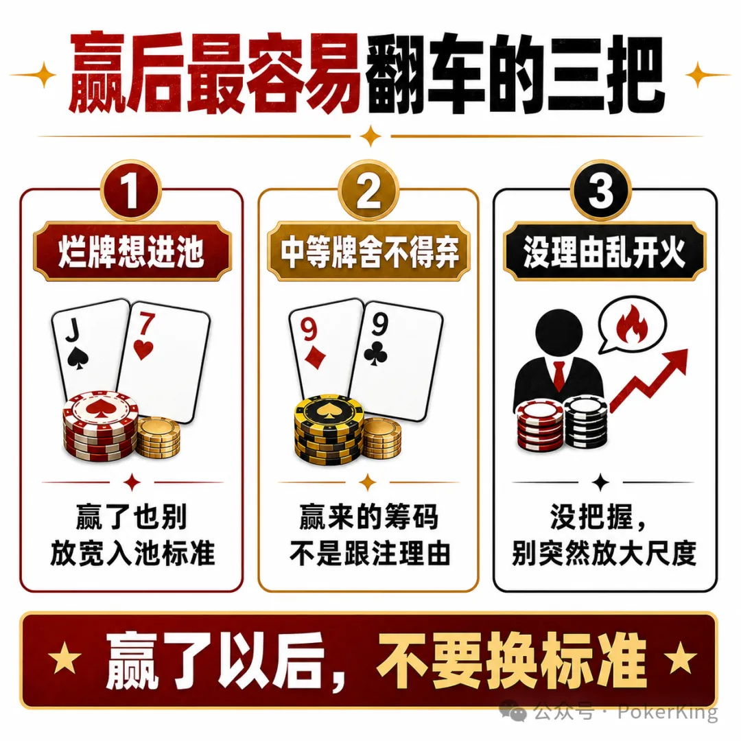 【EPCP扑克】赢钱后的“隐形上头”:比输钱更危险的,是你开始追感觉