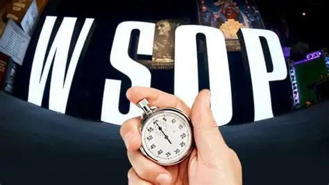 【EPCP扑克】17分钟长考的代价:全体上钟!WSOP中途改规则玩家当场炸锅