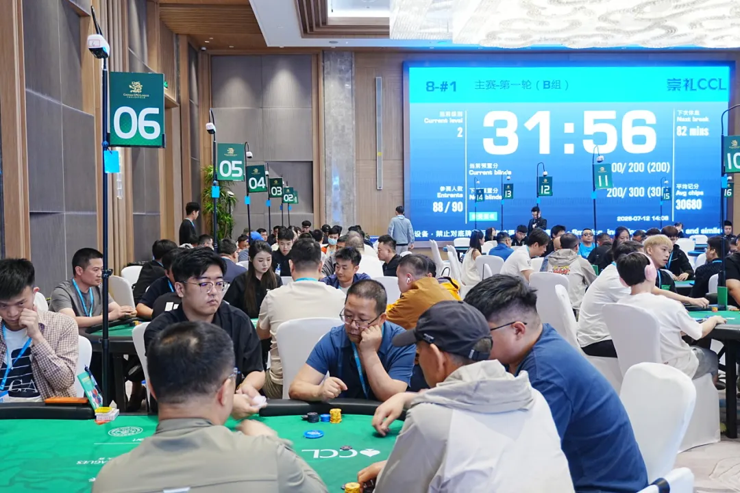 【EPCP扑克】2026 CCL崇礼站主赛B组战报:168人参赛47人晋级,韩磊354K登顶CL
