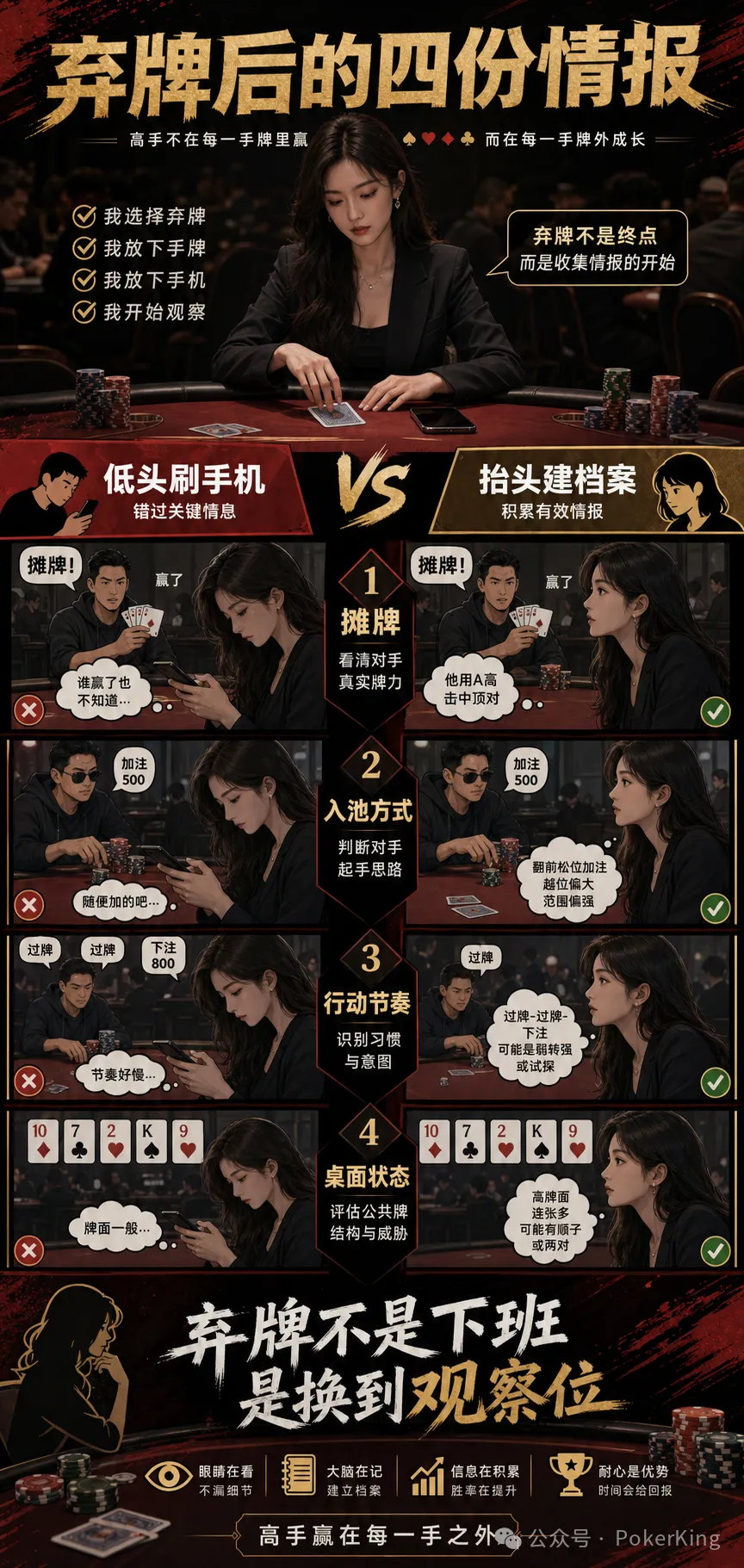 【EPCP扑克】弃牌后别急着摸手机:四份档案帮你把“发呆时间”变成观察时间
