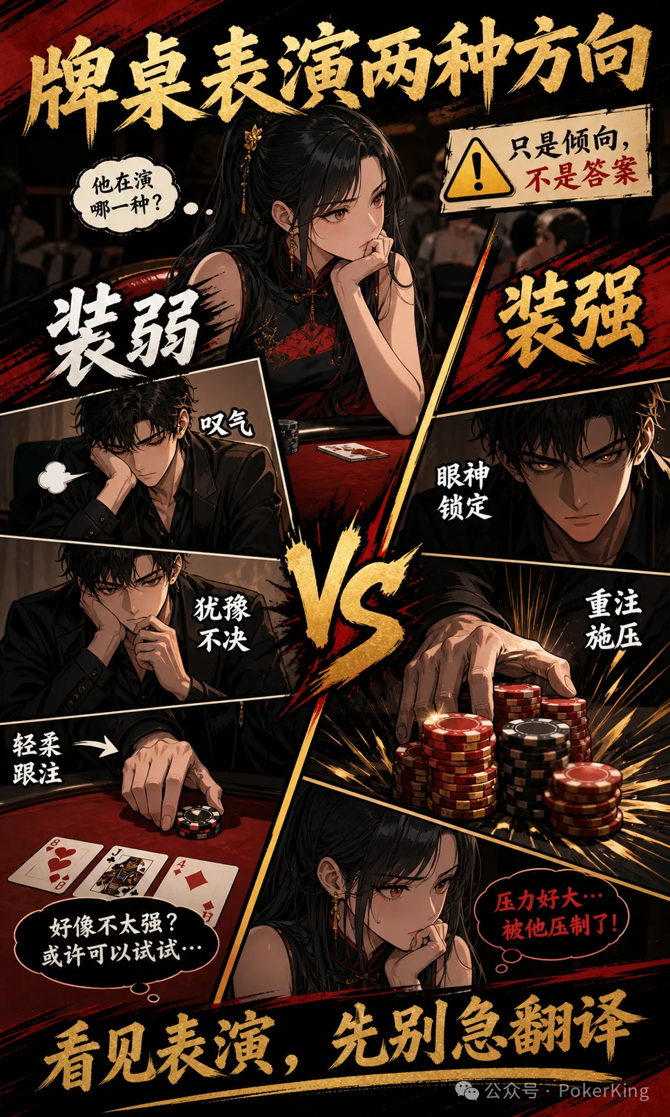【EPCP扑克】牌桌台词陷阱:“那我跟吧”到底是强是弱?先看基线再拆表演