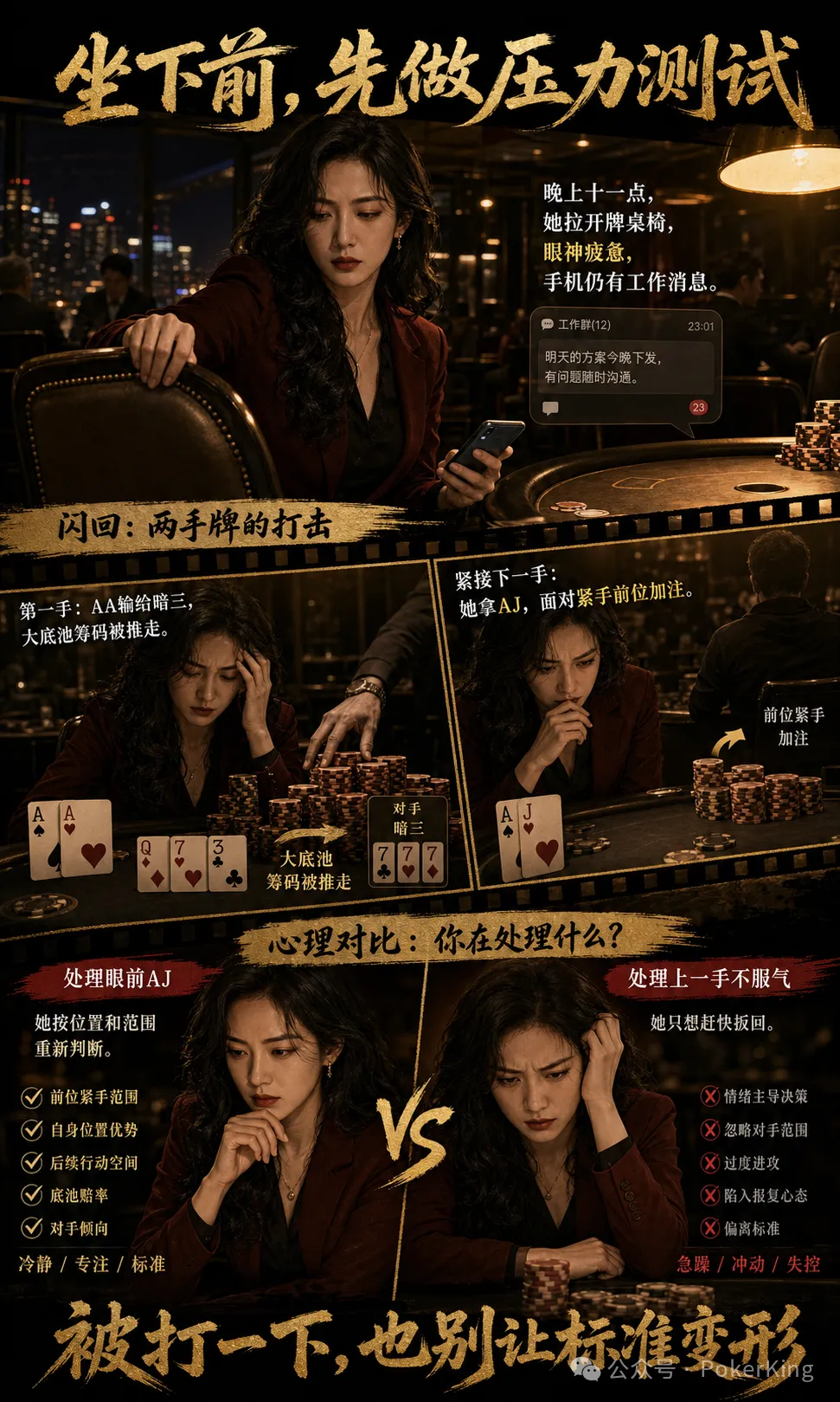 【EPCP扑克】坐下前问自己一句：第一手输大底池，下一手还能重新判断吗？