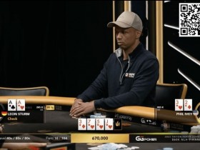 【EPCP扑克】Phil Ivey用杂色23击败AA,淘汰2023WSOP金手链得主