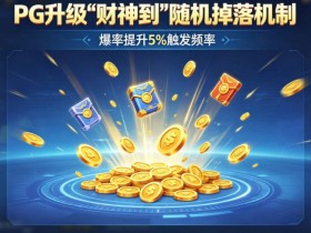 【EPCP扑克】PG升级“财神到”随机掉落机制,爆率提升5%触发频率。